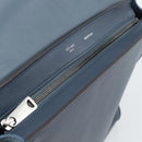 CELINE Trapeze Hand Bag Suede Leather 2way Blue Gold Auth ka5040-19