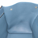 CELINE Trapeze Hand Bag Suede Leather 2way Blue Gold Auth ka5040-23