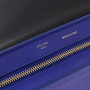 CELINE Trapeze Hand Bag Leather 2way Red Black Auth ka5041A-23