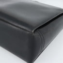 GUCCI Hand Bag Leather Black Gold Auth ka5042-10