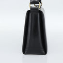 GUCCI Hand Bag Leather Black Gold Auth ka5042-5