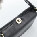 GUCCI Hand Bag Leather Black Gold Auth ka5042-6