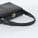GUCCI Hand Bag Leather Black Gold Auth ka5042-7