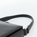GUCCI Hand Bag Leather Black Gold Auth ka5042-8