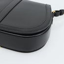 VERSACE Shoulder Bag Leather Black Gold Auth ka5043SAM-17
