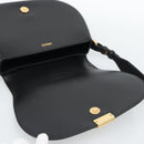 VERSACE Shoulder Bag Leather Black Gold Auth ka5043SAM-9