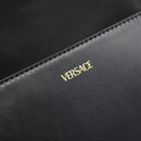 VERSACE Shoulder Bag Leather Black Gold Auth ka5043SAM-19