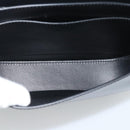 VERSACE Shoulder Bag Leather Black Gold Auth ka5043SAM-10