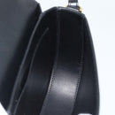 VERSACE Shoulder Bag Leather Black Gold Auth ka5043SAM-20