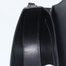 VERSACE Shoulder Bag Leather Black Gold Auth ka5043SAM-21