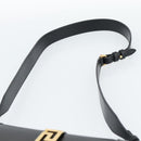 VERSACE Shoulder Bag Leather Black Gold Auth ka5043SAM-14