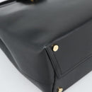 Salvatore Ferragamo Vala Shoulder Bag Leather Black Gold Auth ka5045-14