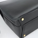 Salvatore Ferragamo Vala Shoulder Bag Leather Black Gold Auth ka5045-16