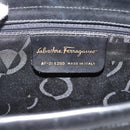 Salvatore Ferragamo Vala Shoulder Bag Leather Black Gold Auth ka5045-12