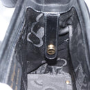 Salvatore Ferragamo Vala Shoulder Bag Leather Black Gold Auth ka5045-17