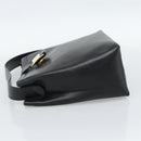 Salvatore Ferragamo Vala Shoulder Bag Leather Black Gold Auth ka5045-3