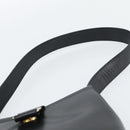 Salvatore Ferragamo Vala Shoulder Bag Leather Black Gold Auth ka5045-8