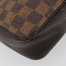 LOUIS VUITTON Damier Ebene Trousse Make Up Pouch N51982 LV Auth ka5046-14
