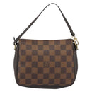 LOUIS VUITTON Damier Ebene Trousse Make Up Pouch N51982 LV Auth ka5046-13