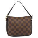 LOUIS VUITTON Damier Ebene Trousse Make Up Pouch N51982 LV Auth ka5046-2