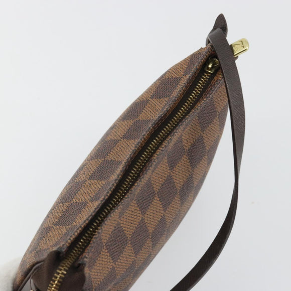 LOUIS VUITTON Damier Ebene Trousse Make Up Pouch N51982 LV Auth ka5046