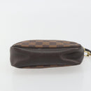LOUIS VUITTON Damier Ebene Trousse Make Up Pouch N51982 LV Auth ka5046-5