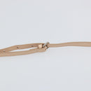 FENDI Mini Peek A Boo Hand Bag Leather 2way Beige Silver Auth ka505-10