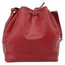 LOUIS VUITTON Epi Petit Noe Shoulder Bag Red M44107 LV Auth ka5050A-2