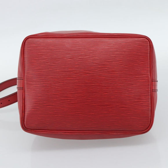 LOUIS VUITTON Epi Petit Noe Shoulder Bag Red M44107 LV Auth ka5050A
