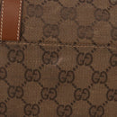 GUCCI GG Canvas Boston Bag Beige Gold Auth ka5051-6