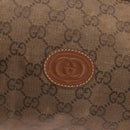 GUCCI GG Canvas Boston Bag Beige Gold Auth ka5051-19