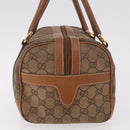 GUCCI GG Canvas Boston Bag Beige Gold Auth ka5051-3