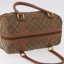 GUCCI GG Canvas Boston Bag Beige Gold Auth ka5051-7