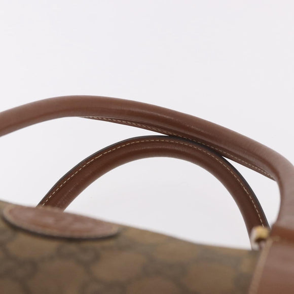 GUCCI GG Canvas Boston Bag Beige Gold Auth ka5051