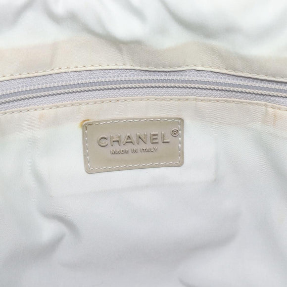 CHANEL Sports Line Boston Bag Nylon Red Silver CC Auth ka5057A