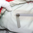 CHANEL Sports Line Boston Bag Nylon Red Silver CC Auth ka5057A-21