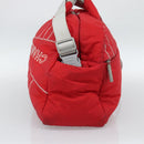 CHANEL Sports Line Boston Bag Nylon Red Silver CC Auth ka5057A-5