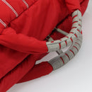 CHANEL Sports Line Boston Bag Nylon Red Silver CC Auth ka5057A-7
