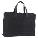 CHANEL New Travel Line Hand Bag Nylon Black CC Auth ka5058-1