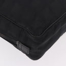 CHANEL New Travel Line Hand Bag Nylon Black CC Auth ka5058-11