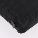 CHANEL New Travel Line Hand Bag Nylon Black CC Auth ka5058-13