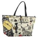 Salvatore Ferragamo Tote Bag Nylon White Gray Auth ka5059A-1
