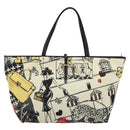 Salvatore Ferragamo Tote Bag Nylon White Gray Auth ka5059A-13