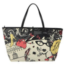 Salvatore Ferragamo Tote Bag Nylon White Gray Auth ka5059A-2