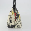 Salvatore Ferragamo Tote Bag Nylon White Gray Auth ka5059A-3