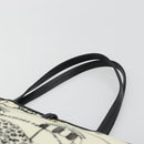 Salvatore Ferragamo Tote Bag Nylon White Gray Auth ka5059A-8