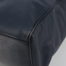 Christian Dior Hand Bag Leather Navy Gold Auth ka5060A-9