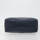 Christian Dior Hand Bag Leather Navy Gold Auth ka5060A-5