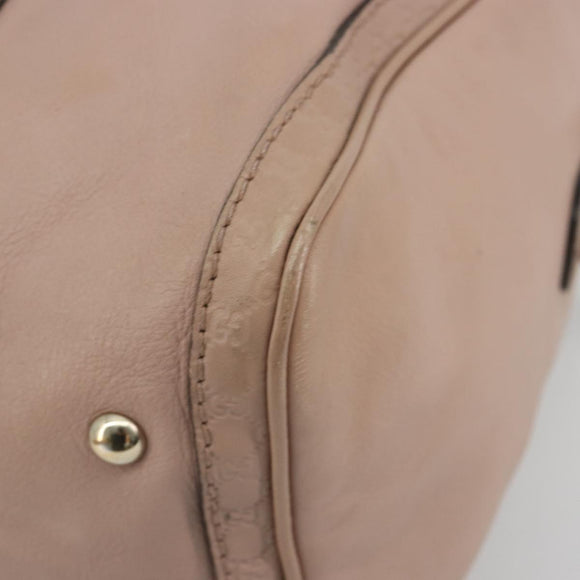GUCCI Hand Bag Leather 2way Pink Gold 247205 Auth ka5062