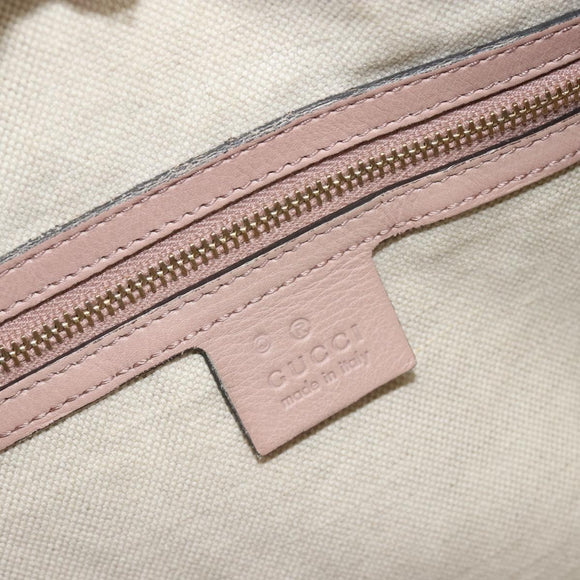 GUCCI Hand Bag Leather 2way Pink Gold 247205 Auth ka5062